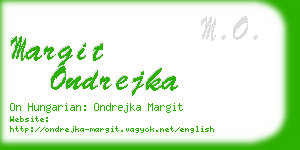 margit ondrejka business card